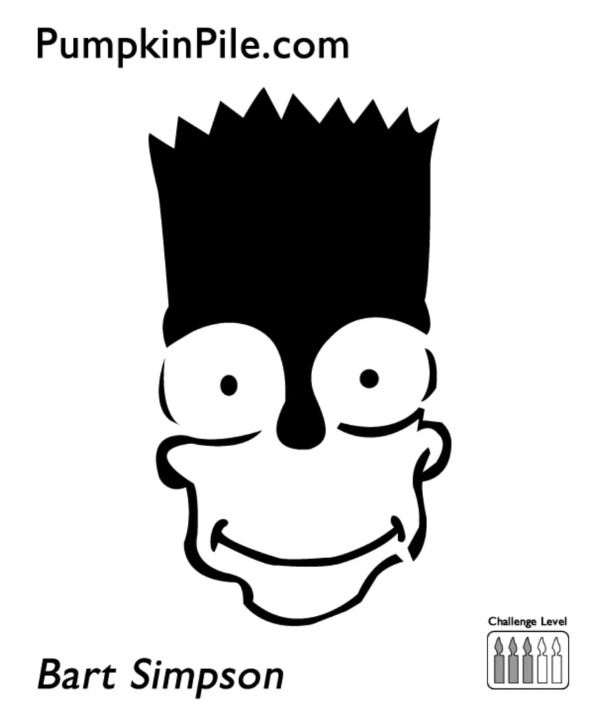 Bart Simpson Pumpkin Carving Stencils POPSUGAR Smart Living Photo 46