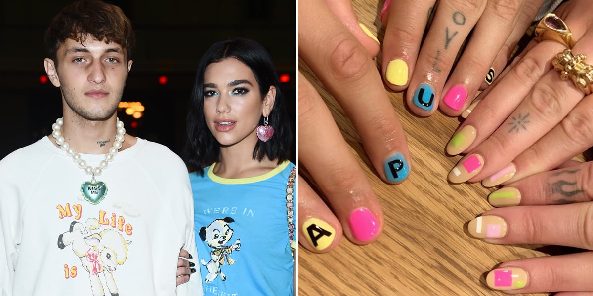 Dua Lipa and Anwar Hadid's Matching Neon Nail Polish PS Beauty