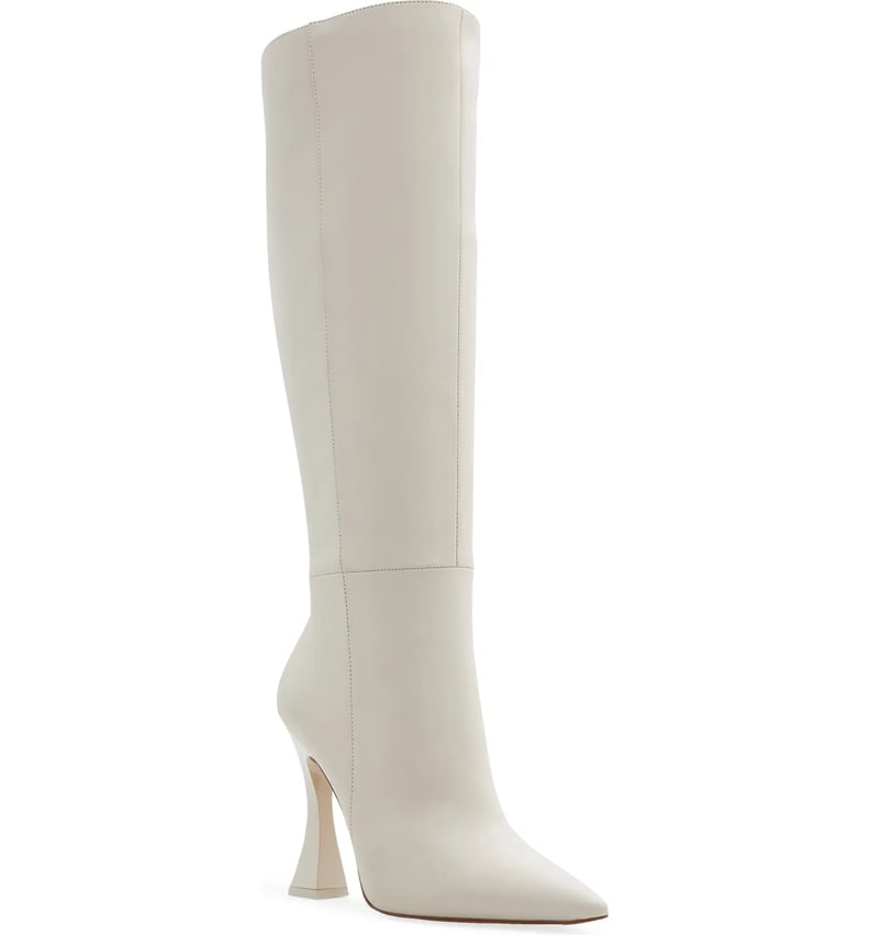 White Over-the-Knee Boots: Aldo Vonteese Over-the-Knee Boot