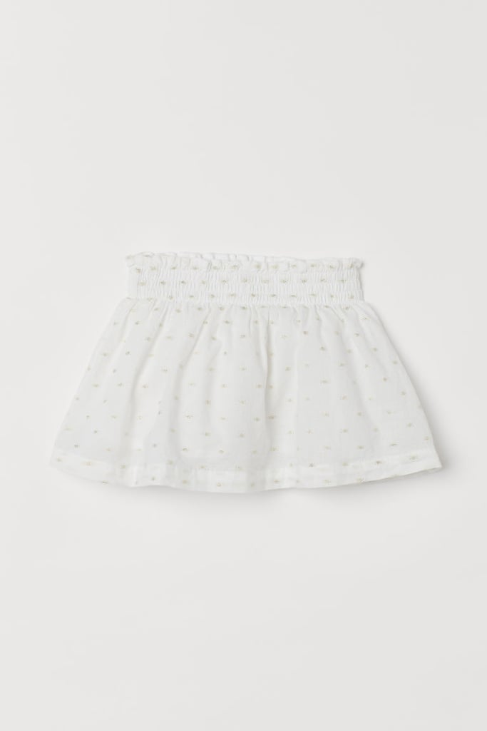 H&M Cotton Skirt with Smocking H&M Kids Conscious Clothes POPSUGAR