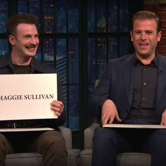 Chris and Scott Evans on Late Night With Seth Meyers 2018