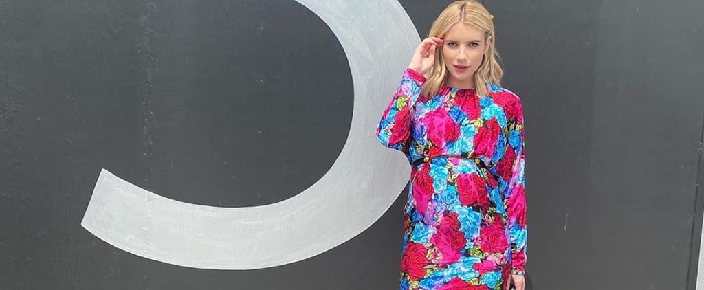 Emma Roberts Shows Us the Perfect Mama's Minidress, and It Just Happens to Be Versace