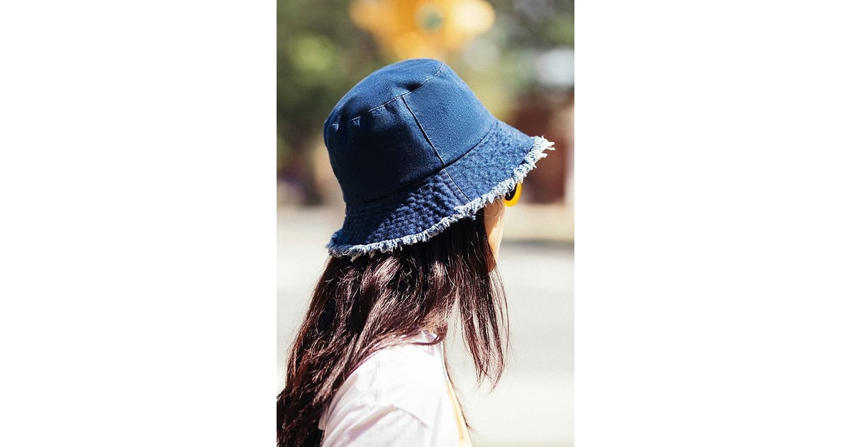 Raw Edge Denim Bucket Hat 