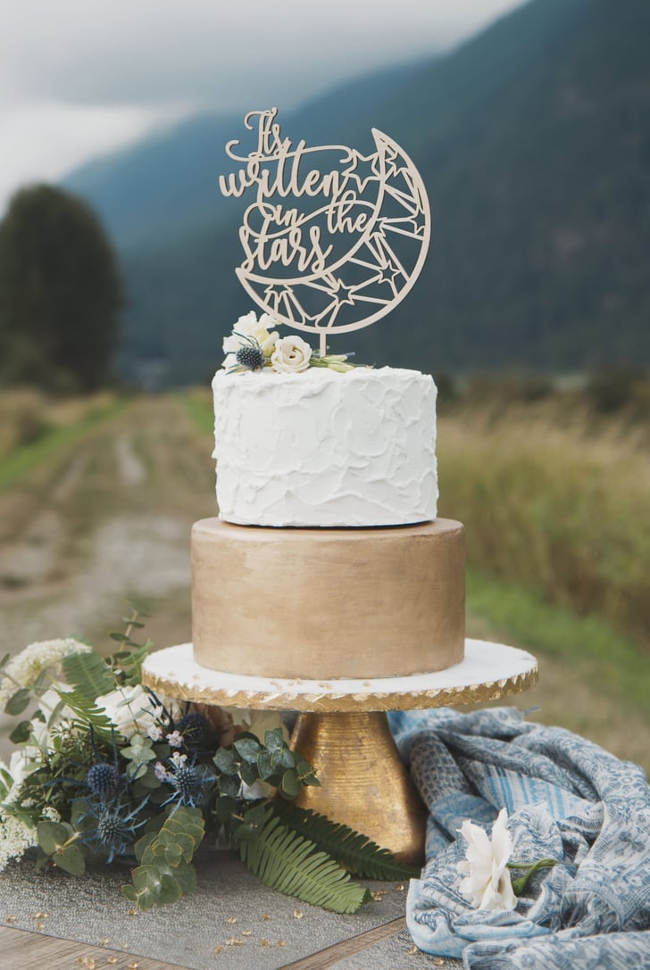 It's Written in the Stars Wedding Cake Topper | It's Written in the Stars —  the Hot Wedding Theme of 2019 Is All Things Celestial | POPSUGAR Love & Sex  Photo 14