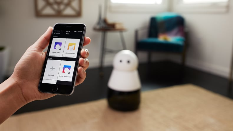 Kuri comes with a free iOS and Android app, ready to program and connect with your home.