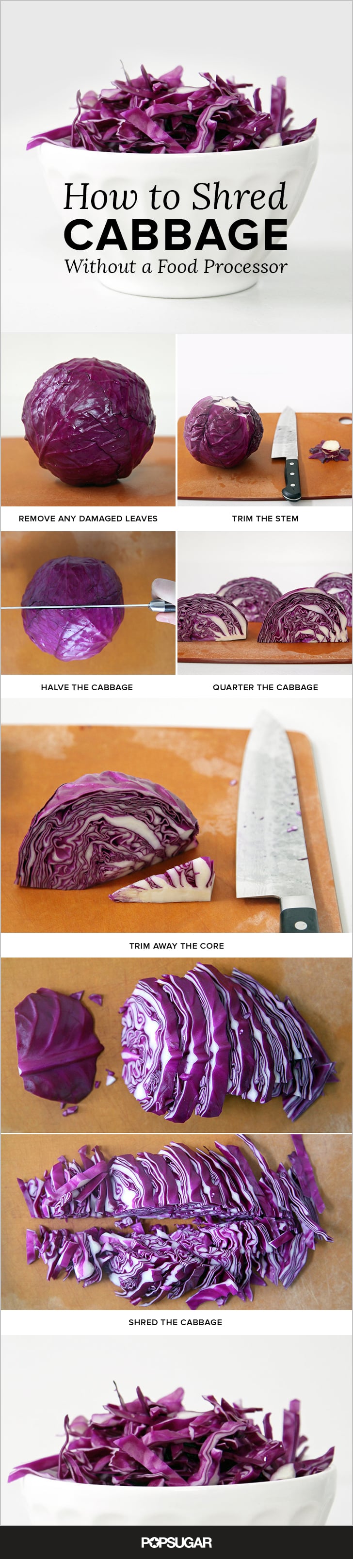 How to shred cabbage without a box grater. How to Prep Anything in