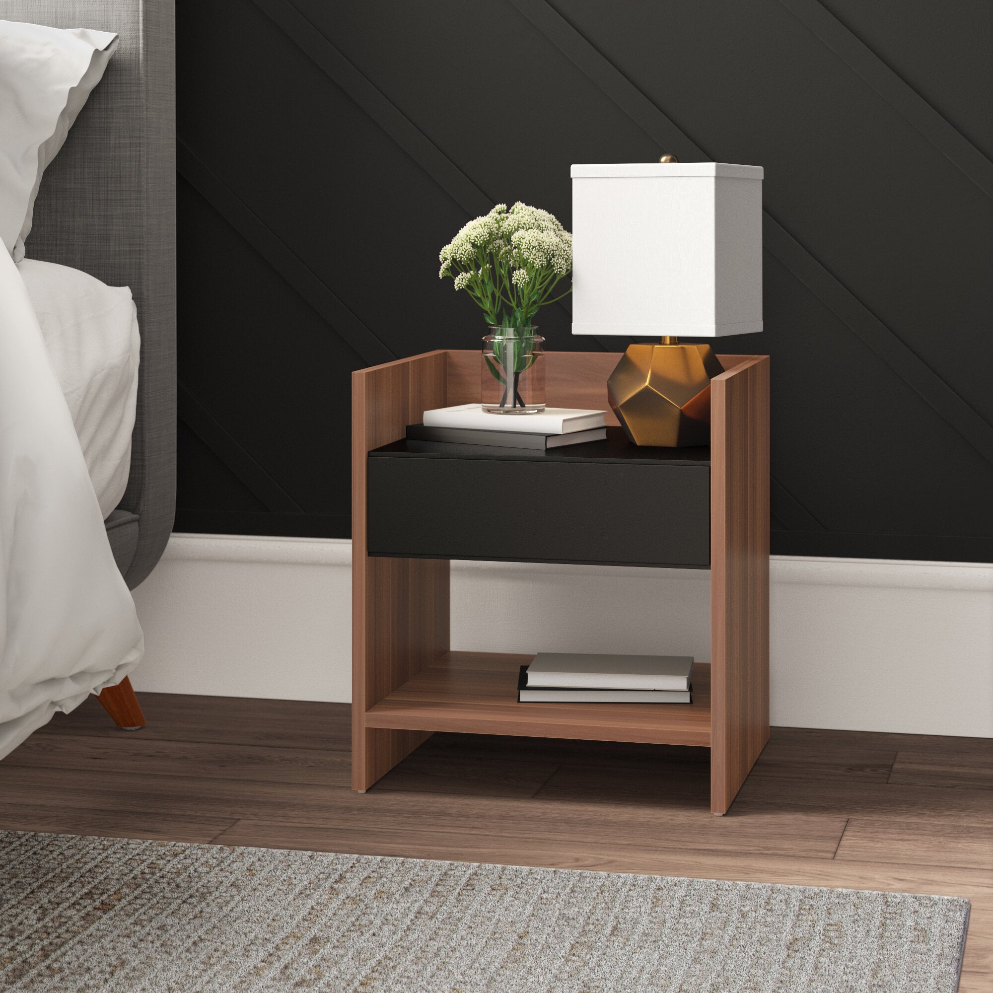 Wayfair shop walnut nightstand