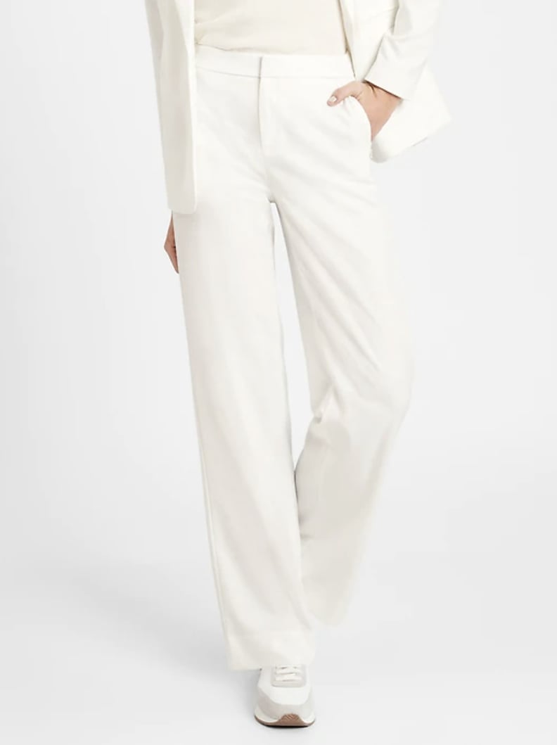 High-Rise Wide-Leg Pant With Elastic Sides