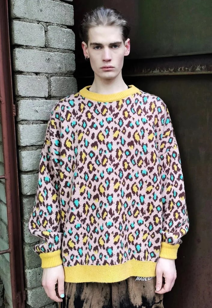 Now Millennial Vintage Leopard Sweater