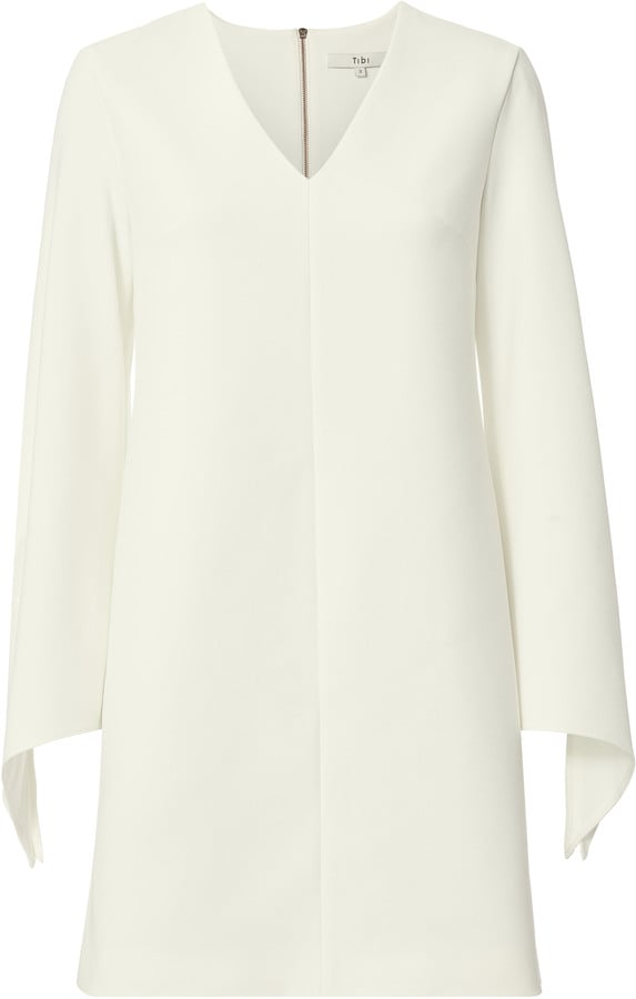 Tibi Tie Sleeve V-Neck Dress