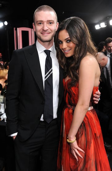 Justin Timberlake and Mila Kunis shared a sweet moment during the 2011 show.
Justin Timberlake and Mila Kunis shared a sweet moment during the 2011 show.