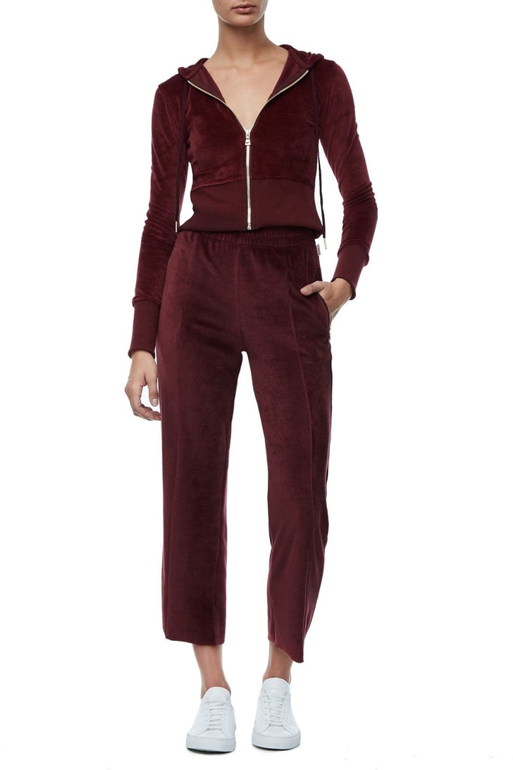 velour running suit