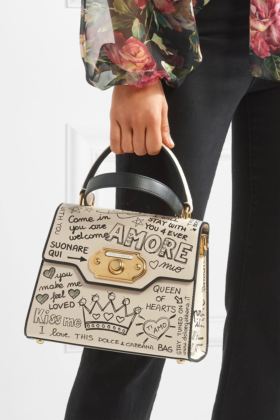 Dolce & Gabbana Welcome Amore Graffiti Medium Handbag