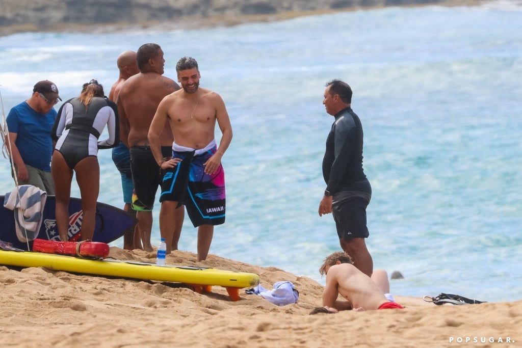 赤膊上阵Charlie Hunnam 2018年在夏威夷的照片