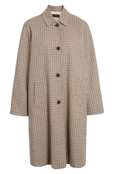 Nili Lotan Watson Plaid Duster Coat