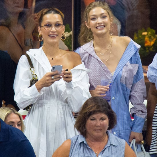 Gigi and Bella Hadid at US Open in Button-Downs 2018
