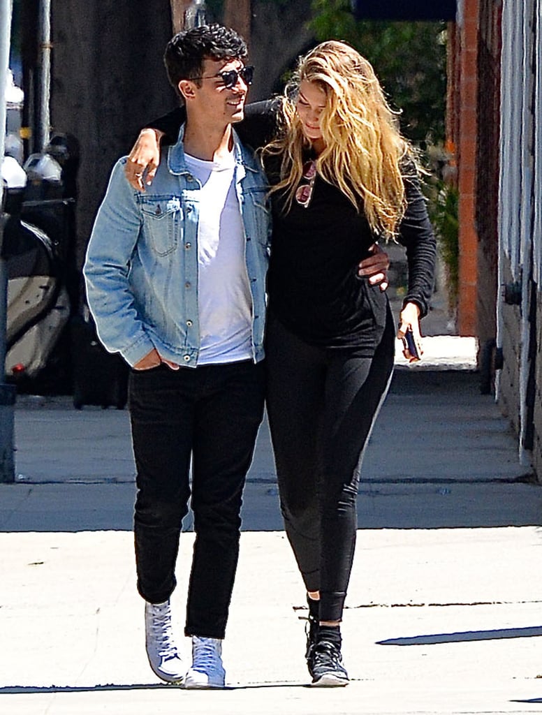 Gigi Hadid and Joe Jonas PDA in LA August 2015.