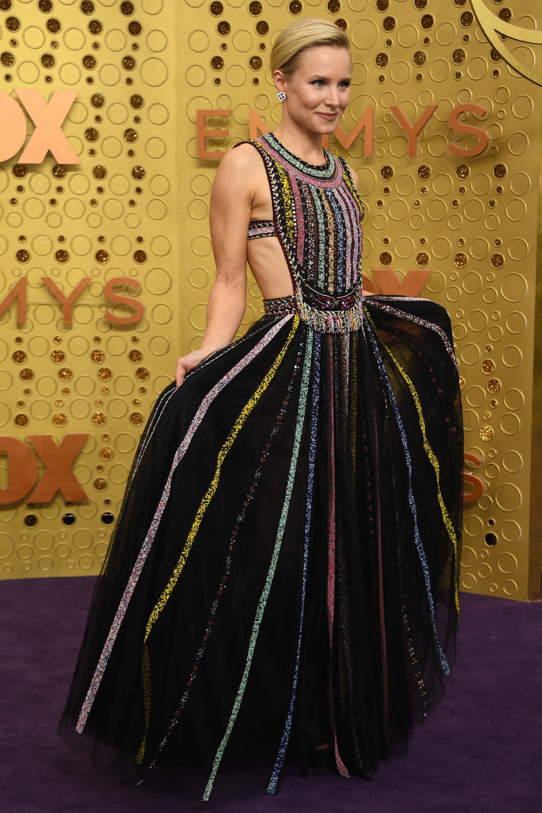 Kristen Bell s Dior Emmys Dress Has Rainbow Beads POPSUGAR