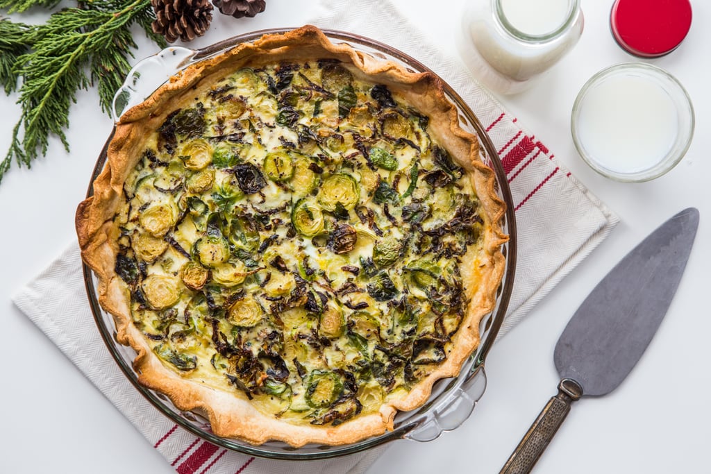 Roasted Brussels Sprouts Quiche