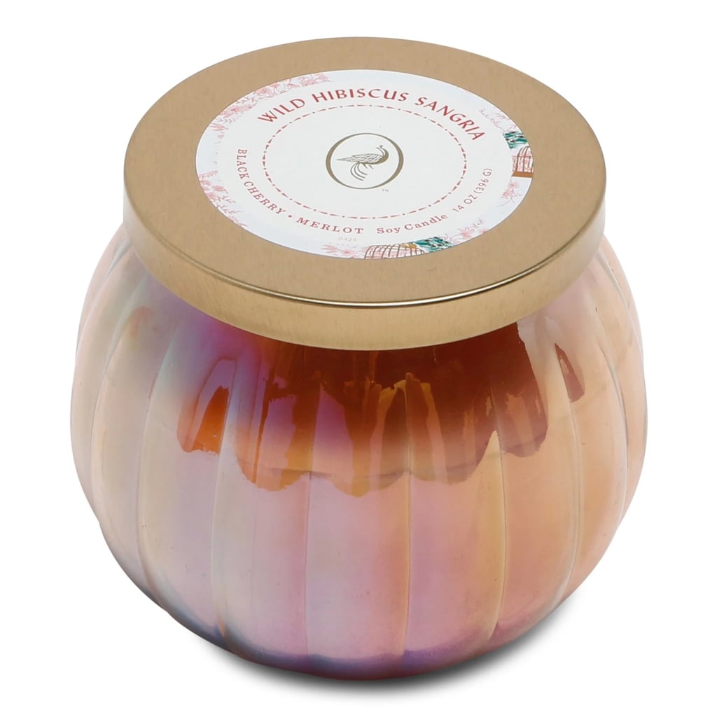 Opalhouse Floral Collection Wild Hibiscus Sangria Lidded Glass Jar