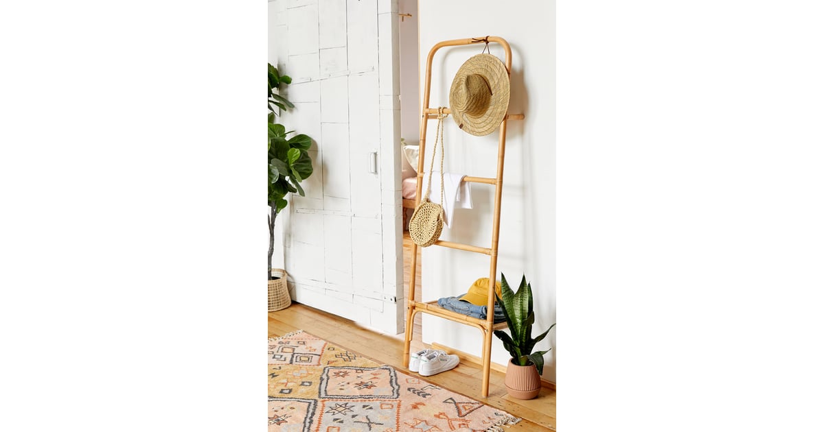 Carina Rattan Leaning Accessories Ladder Best Organizers For Small