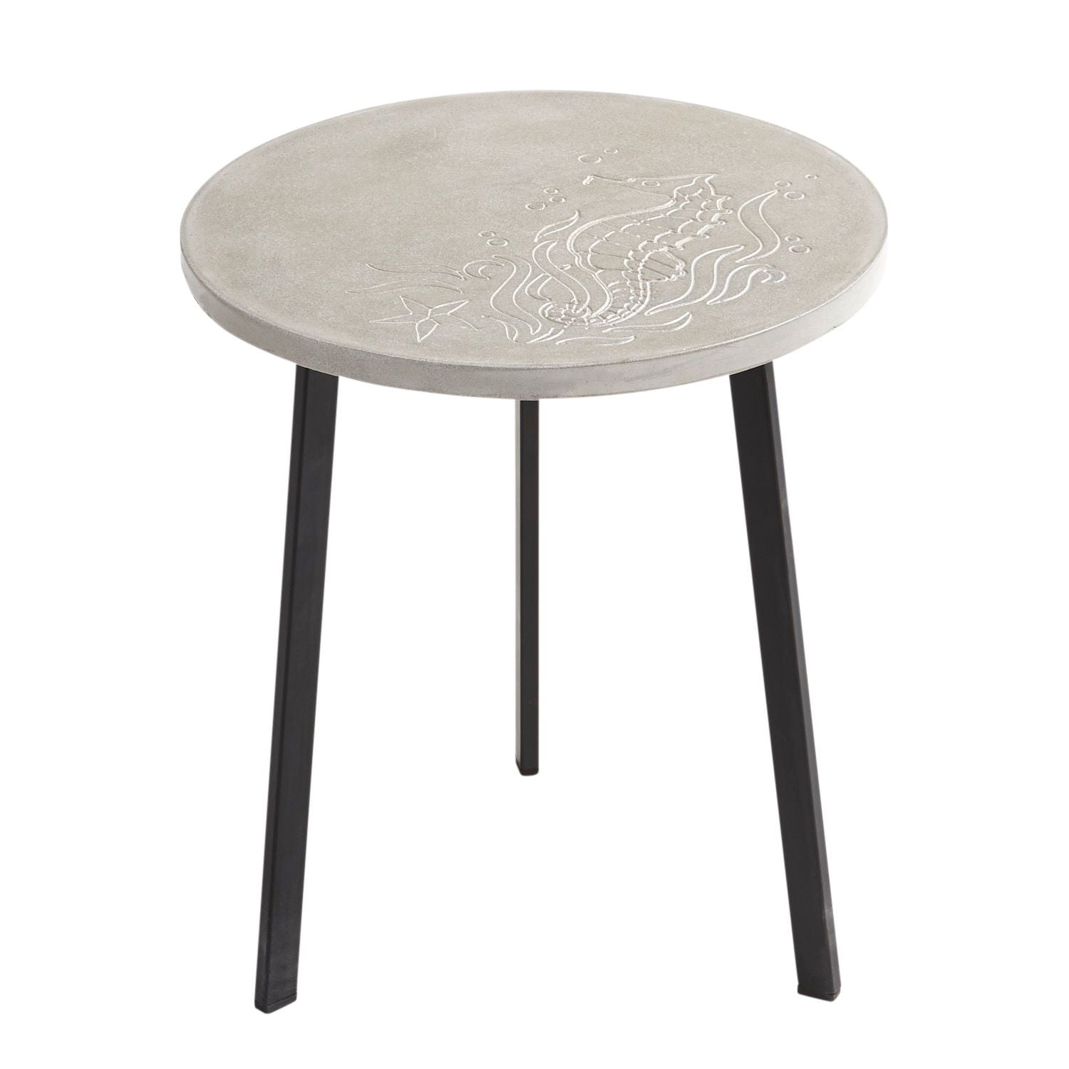 Seahorse Concrete Accent Table 25 Beautiful Summer Decor Items