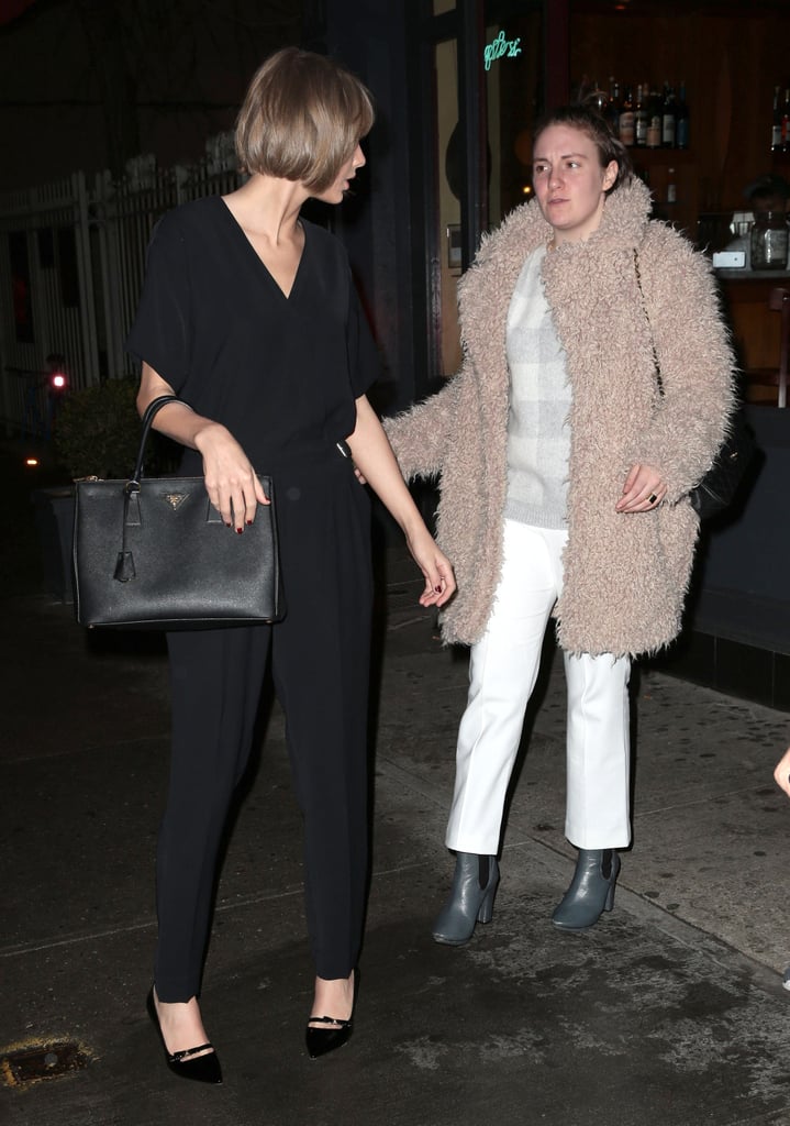 Taylor Swift and Lena Dunham Leaving Dinner in NYC