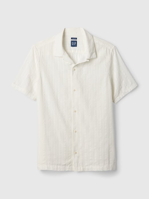 Gap Textured Shirt in Optic White