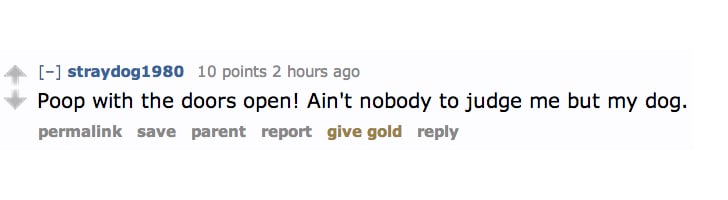 The Perks of Being Single on Reddit