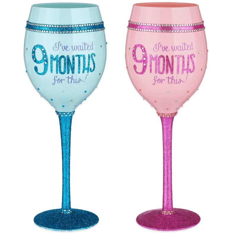 "I've Waited 9 Months For This!" Wine Glass