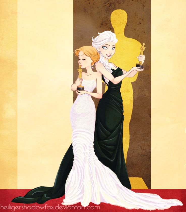 Red Carpet Elsa and Anna
