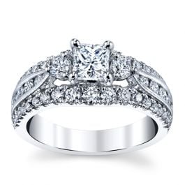 Robbins Brothers Utwo 14K White Gold Diamond Engagement Ring 1 1/2 cttw
