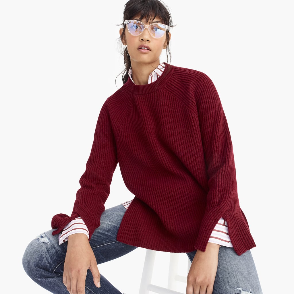 Collection Cashmere Crewneck Tunic Sweater