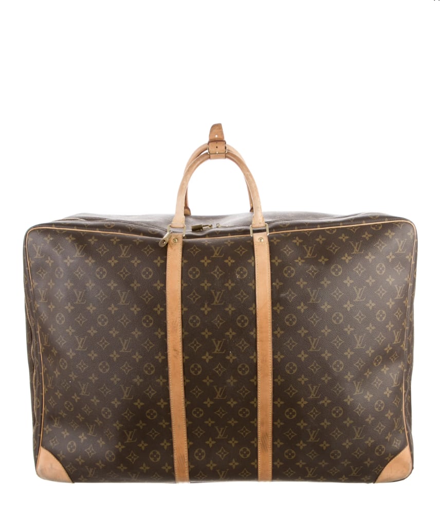Chiara Ferragni Louis Vuitton travel bag air port style denim