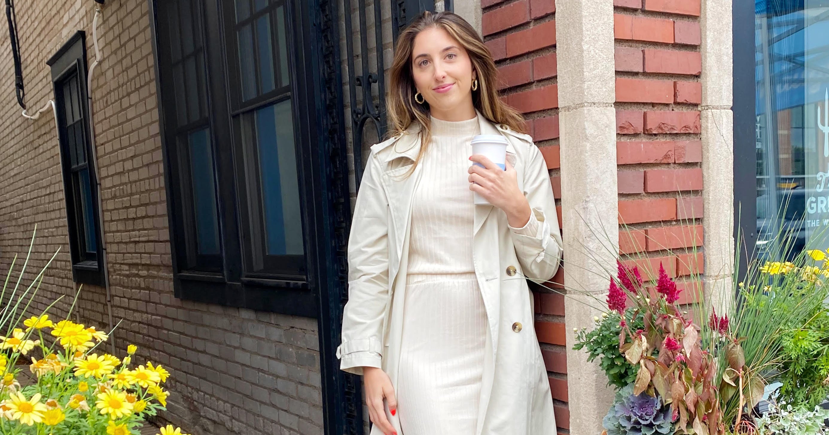 Old Navy Rib Knit Sweater and Midi Skirt I Editor Review PS Fashion