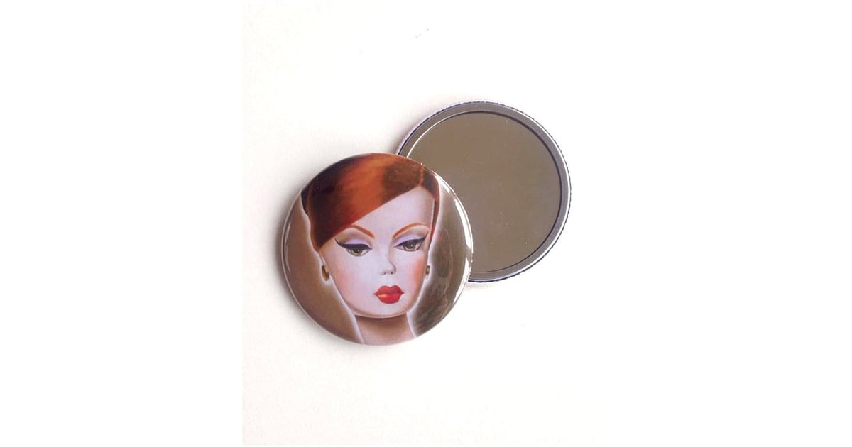 Barbie Doll Pocket Mirror BarbieThemed Beauty Products POPSUGAR