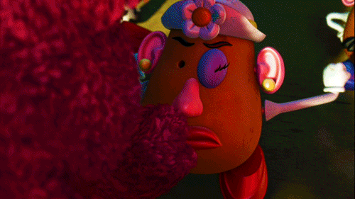 When Lotso puts hands on Mrs. Potato Head and you're just like . . . "nope."