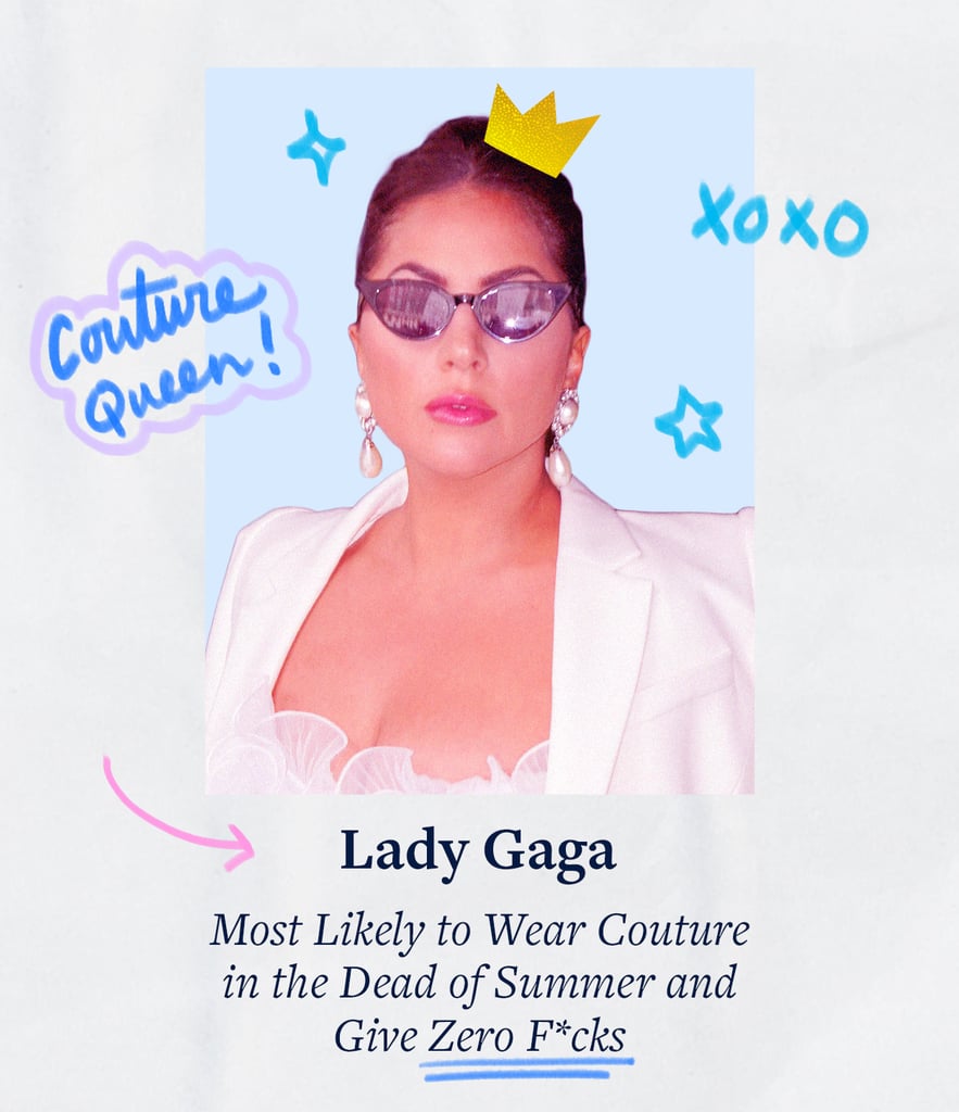 There are summer looks, and there are summer ensembles, and Lady Gaga never shies away from the latter — humidity be damned! She spent the better part of the season turning the streets of NYC into her own personal runway, and we couldn't love her more for it. Gaga, never change.