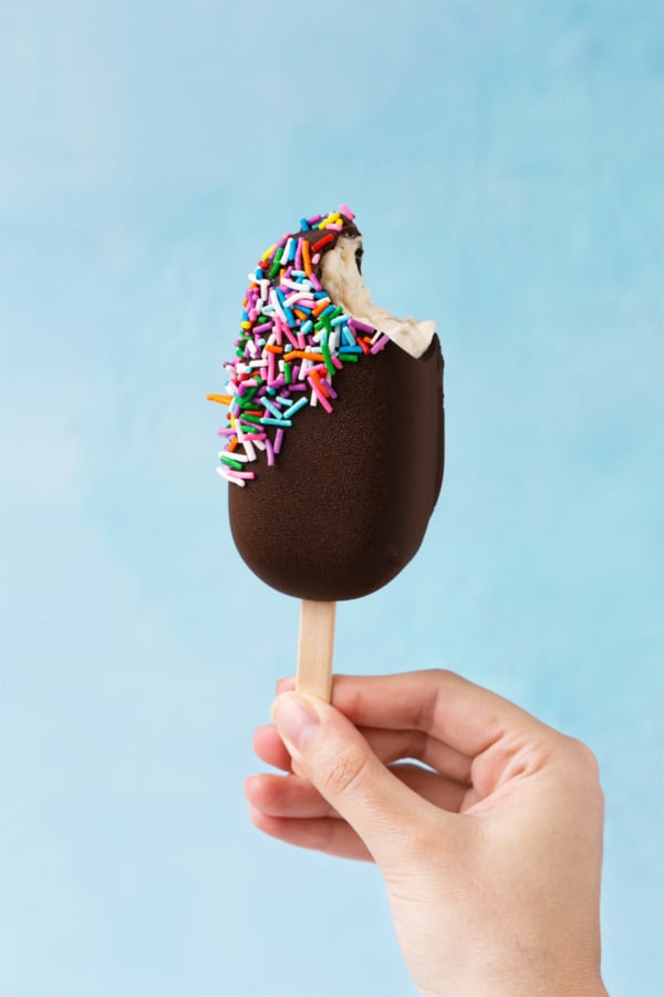 Frozen Banana Ice Cream Bars