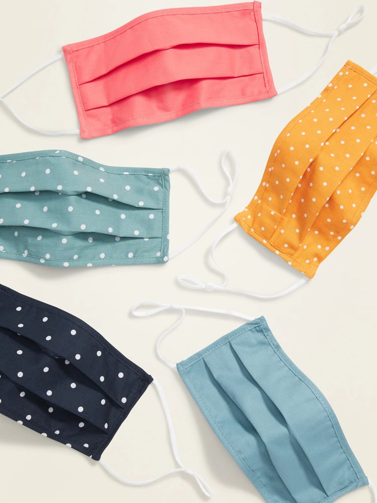 Old Navy 5-Pack of Triple-Layer Face Masks For Adults (With Ear Adjusters) — Polka Dot