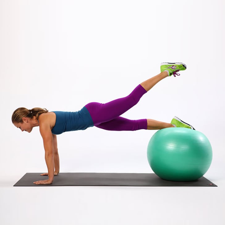 Ball Planks With Leg Lifts