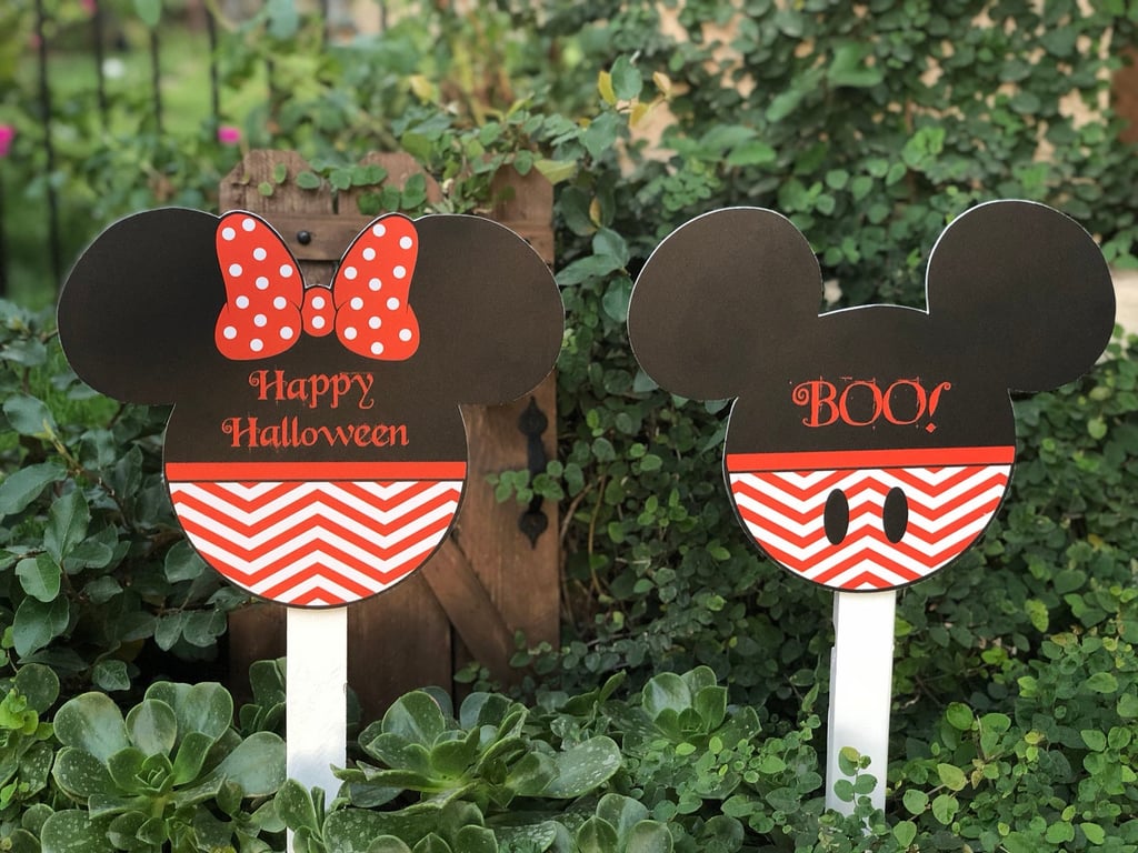 Minnie and Mickey Halloween Yard Decorations