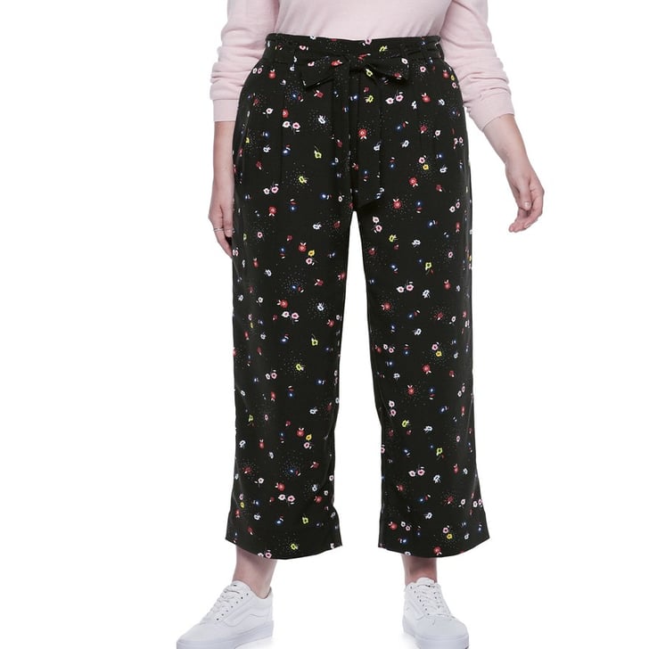 POPSUGAR at Kohl's Paperbag Waist Wide Leg Crop Pants How to Wear