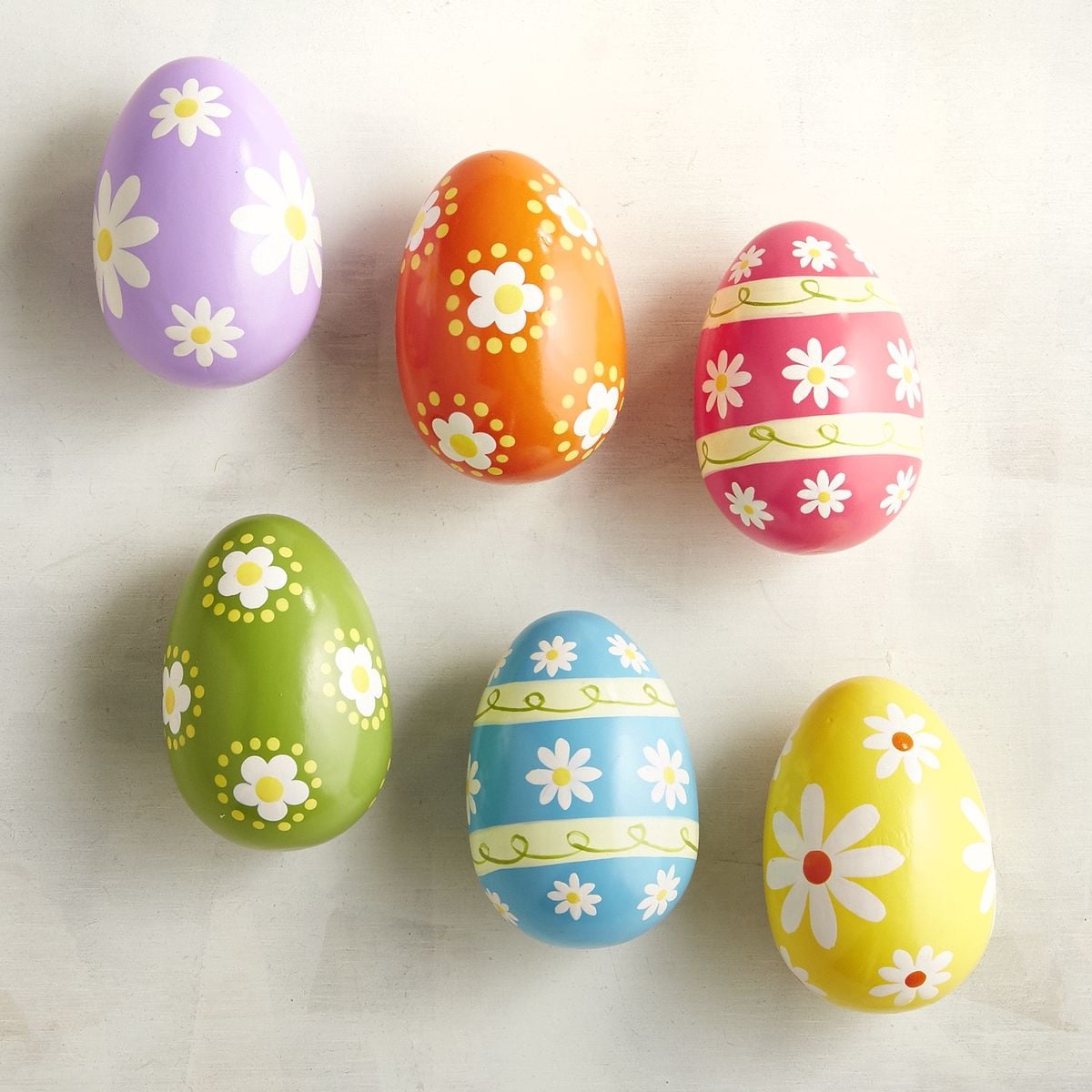 Hand Painted Wooden Egg Ornament Set 8 Originally 10 10