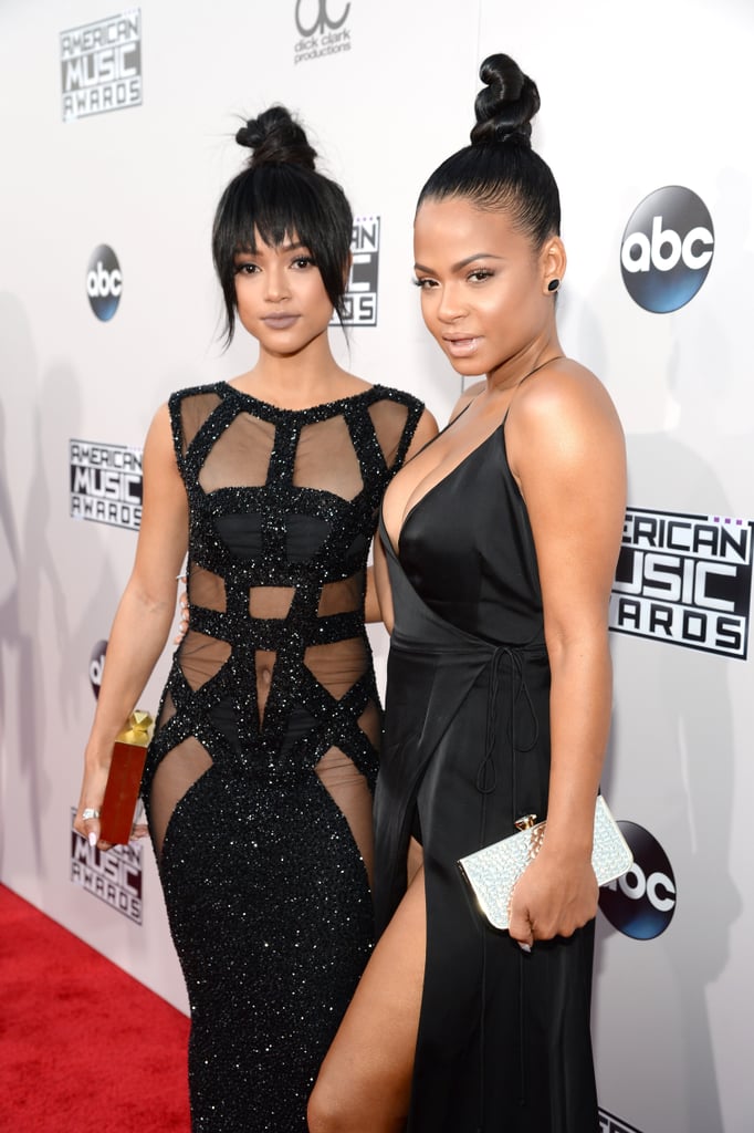 Pictured: Christina Milian and Karrueche Tran