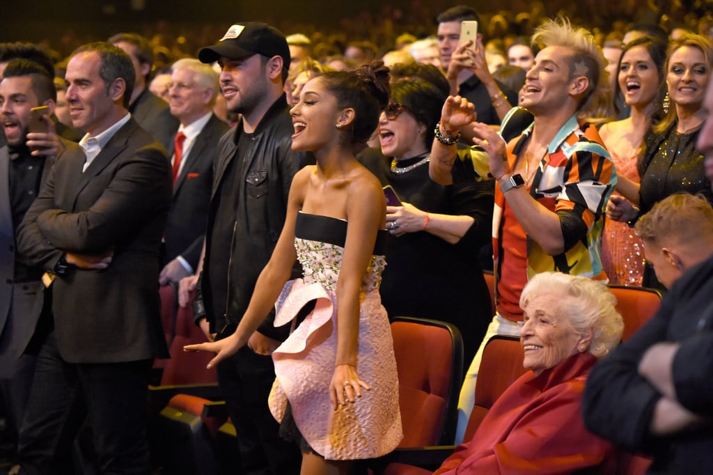 Ariana Grande's Grandmother at American Music Awards 2015
