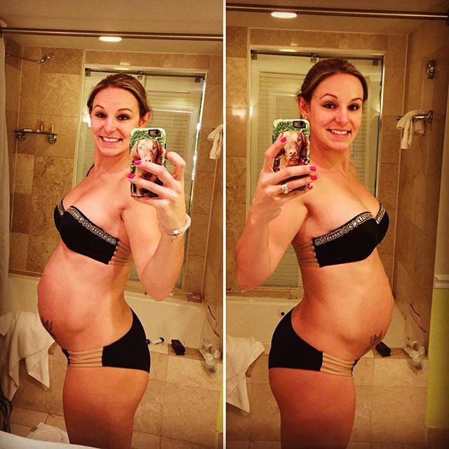 Pregnant Woman With Six-Pack