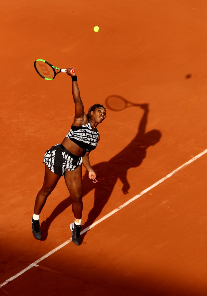 Serena Williams Off White Outfit With Text 2019 French Open
