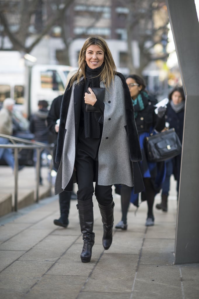 Nina Garcia looked easy — and still polished — arriving at the tents in a gray coat and knee-high boots.
Source: Le 21ème | Adam Katz Sinding
Nina Garcia looked easy — and still polished — arriving at the tents in a gray coat and knee-high boots.
Source: Le 21ème | Adam Katz Sinding