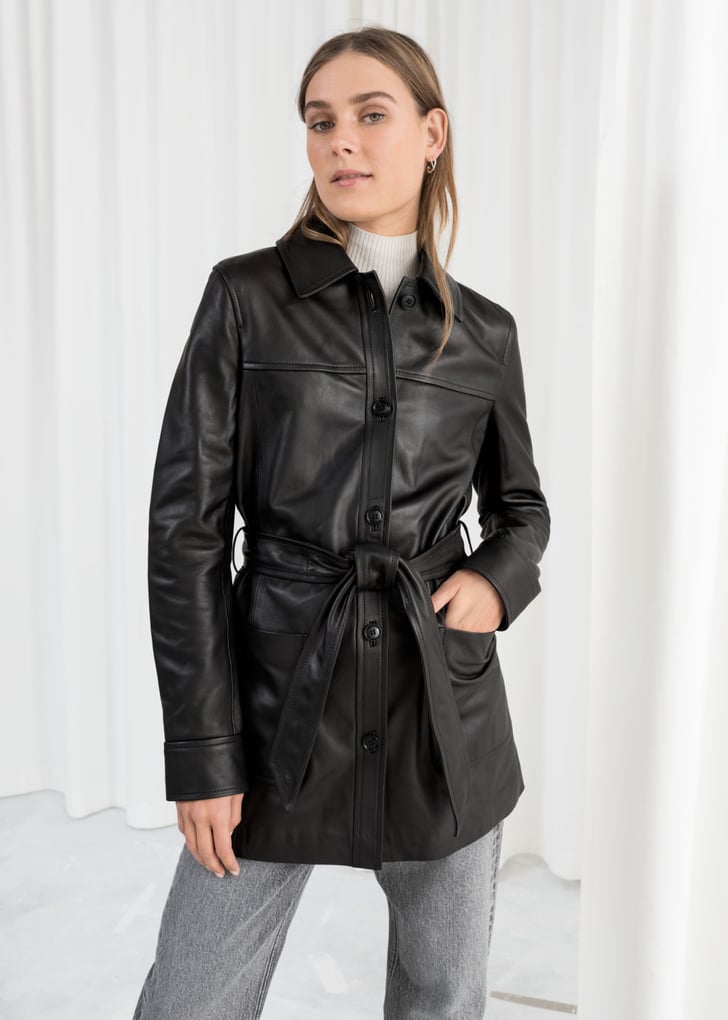 & Other Stories Belted Leather Trench | Flattering Spring Trends 2019 ...
